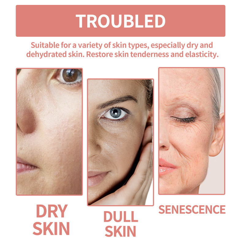 EELHOE Squalane Vc Rose Moisturizing Cream, Anti Dull Moisturizing Firming Brightening Face Cream - Image 3