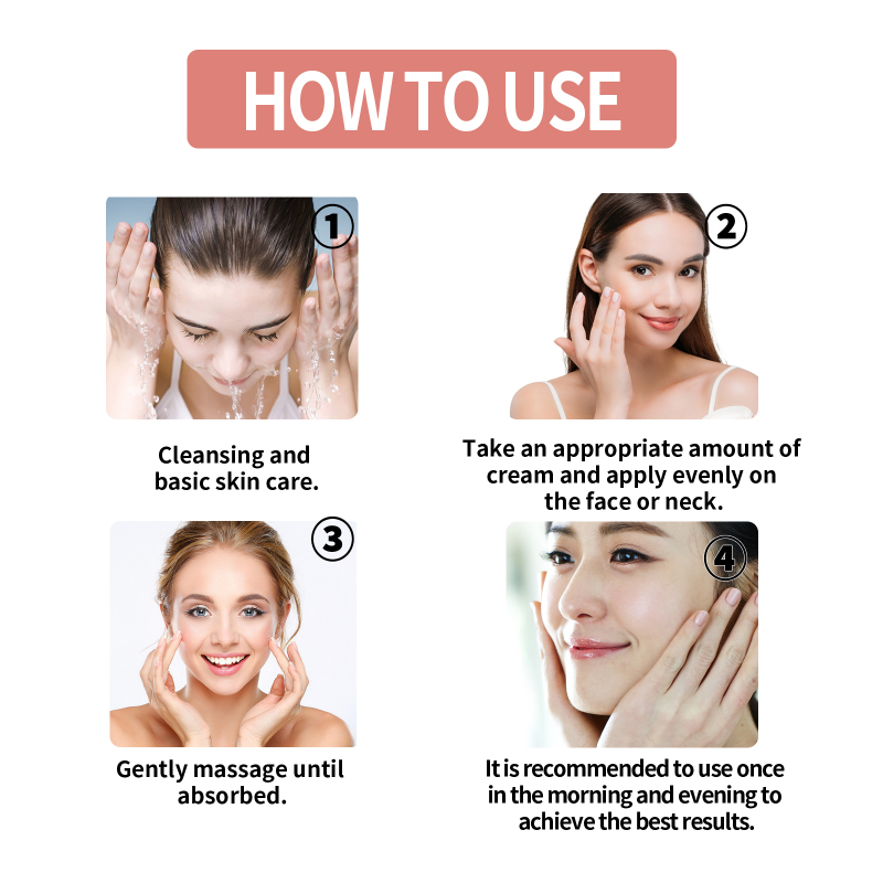EELHOE Squalane Vc Rose Moisturizing Cream, Anti Dull Moisturizing Firming Brightening Face Cream - Image 6