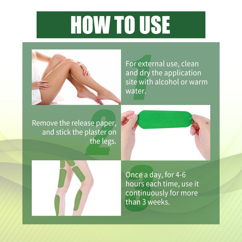 EELHOE Wormwood Leg Patch, Tighten Abdominal Firming Fat Thigh Muscle Toning Body For Lazy Body Toning Leg Patch - Image 6