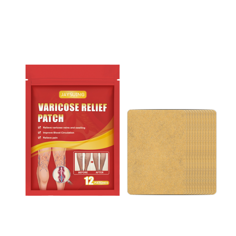 Jaysuing Vein Relief Varicose Patch, Repair Swollen Earthworm Leg Pain Patch For Raised Leg Veins