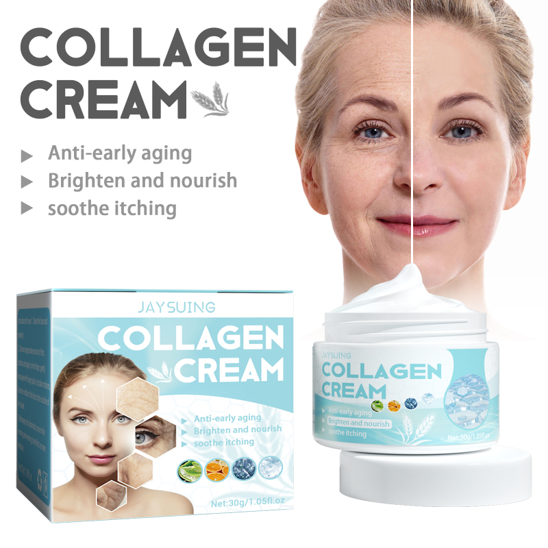 Jaysuing Collagen Cream, Firming Anti-aging Skin Moisturizing And Shiny Face Cream - Image 2