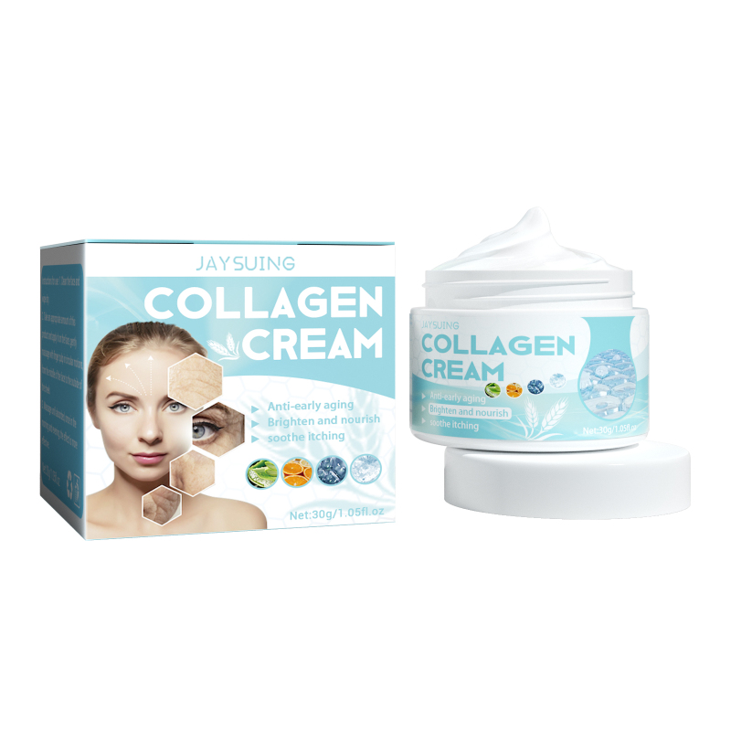 Jaysuing Collagen Cream, Firming Anti-aging Skin Moisturizing And Shiny Face Cream