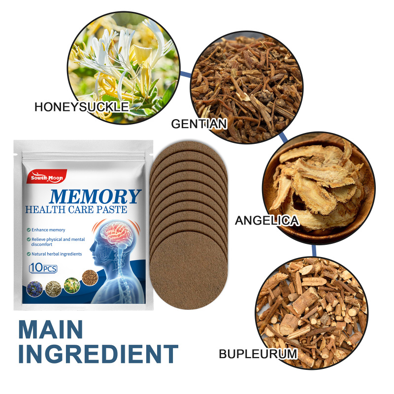 South Moon Memory Care Patch, Ease Memory Poor Sub-Healthy People Forgetfulness Acupoint Care Patch - Image 5