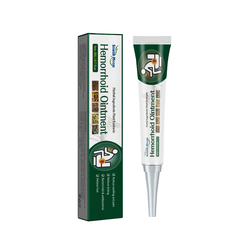 South Moon Hemorrhoid Ointment, Relieve Itch Swelling Pain Hemorrhoids Paste Broken Meat Ball Anus Comfortable Care Ointment