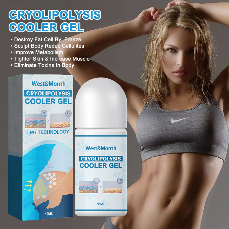 West&Month Cry Lipolysis Cooler Gel, Firming Belly Body Shaping Slimming Moisturizing Gel - Image 2