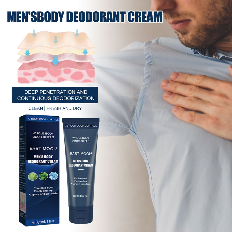 East Moon Men's Body Deodorant Cream, Gentle Body Deodorant Cream For Men's Body Care - Image 2