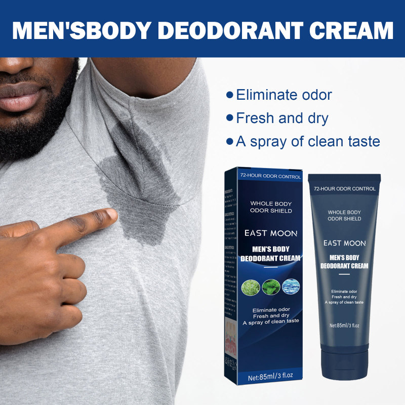 East Moon Men's Body Deodorant Cream, Gentle Body Deodorant Cream For Men's Body Care - Image 3