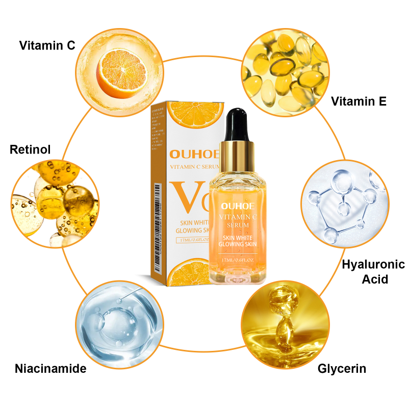 OUHOE Vitamin C Essence, Moisturizing And Brightening Skin Firming And Reducing Fine Lines Essence - Image 5