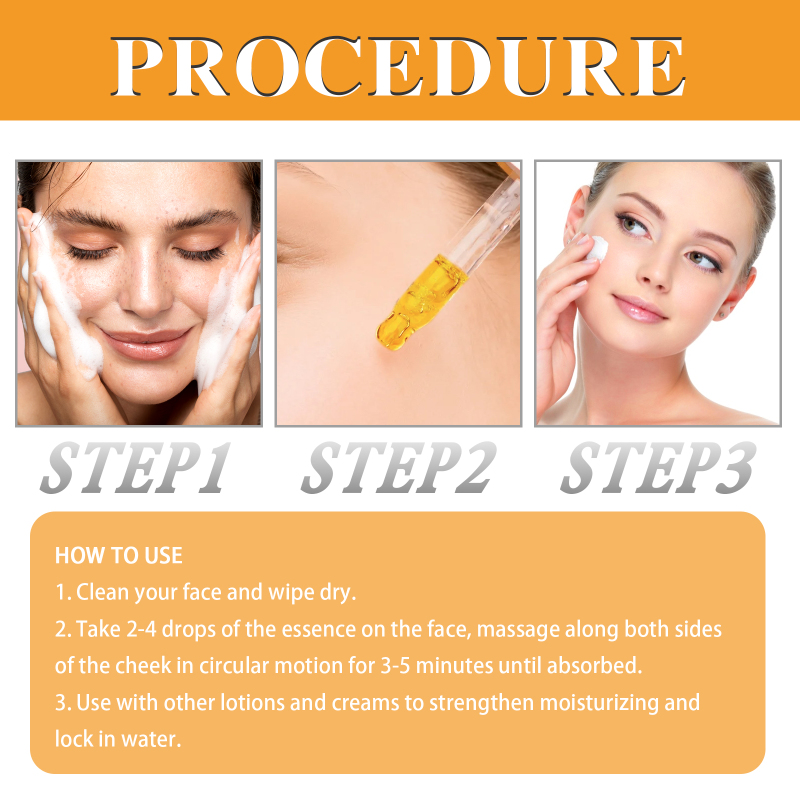 OUHOE Vitamin C Essence, Moisturizing And Brightening Skin Firming And Reducing Fine Lines Essence - Image 6