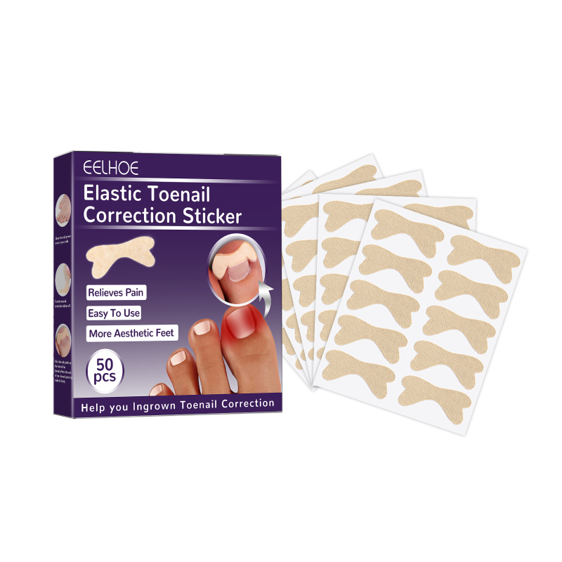 EELHOE Elastic Toenail Correction Patch, Nail Groove Correction Nail Repair Ingrown Nail Patch