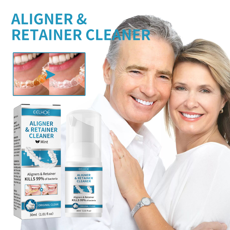 EELHOE Denture Cleaner, Oral Cleaning Care Fresh Breath White Dentures Cleaner - Image 2