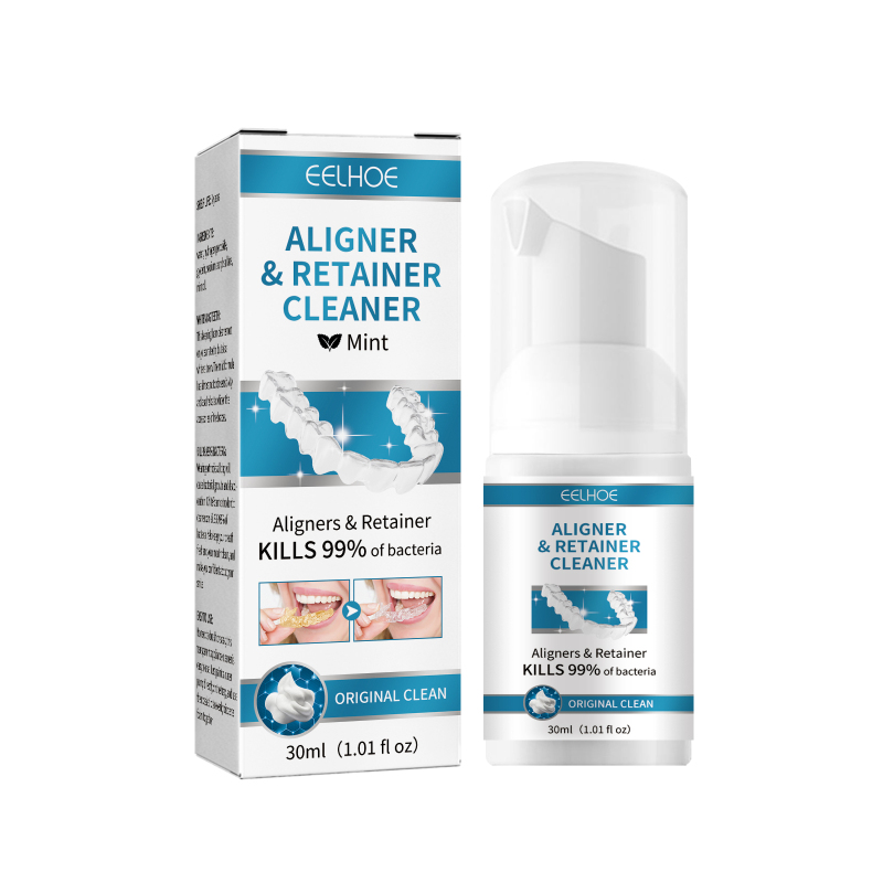 EELHOE Denture Cleaner, Oral Cleaning Care Fresh Breath White Dentures Cleaner