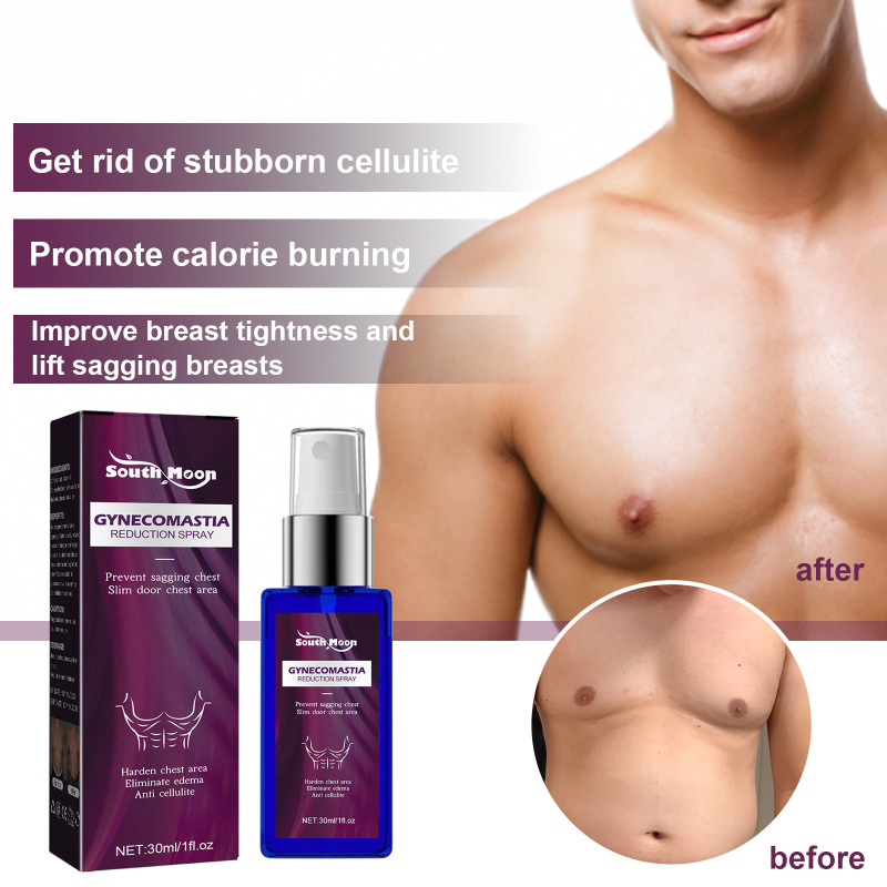South Moon Men's Chest Care Spray Massage Chest Muscle Shaping Body Care Spray - Image 4