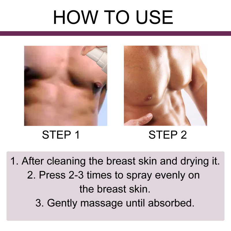 South Moon Men's Chest Care Spray Massage Chest Muscle Shaping Body Care Spray - Image 6