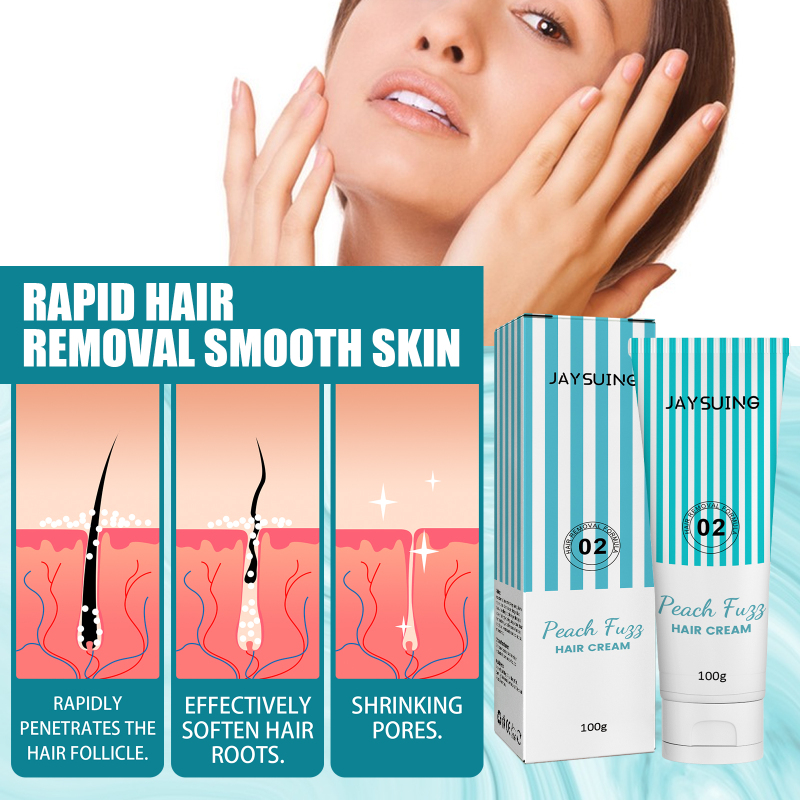 Jaysuing Lip Hair Removal Cream, Gentle Non-Irritating Facial Hair Removal Cream Smooth And Delicate Skin Hair Removal Cream - Image 3