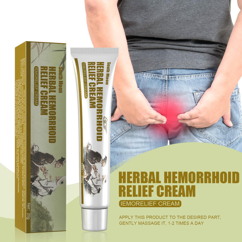South Moon Herbal Hemorrhoid Cream, Cold Compress Gel Herbal Essence To Remove Hemorrhoid Gel Cream - Image 2