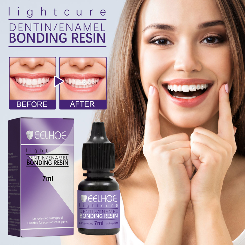 EELHOE Tooth Gem Decorative Glue, DIY Fashionable Jewelry Bonding Teeth Gems Light Cured Adhesive Glue - Image 3