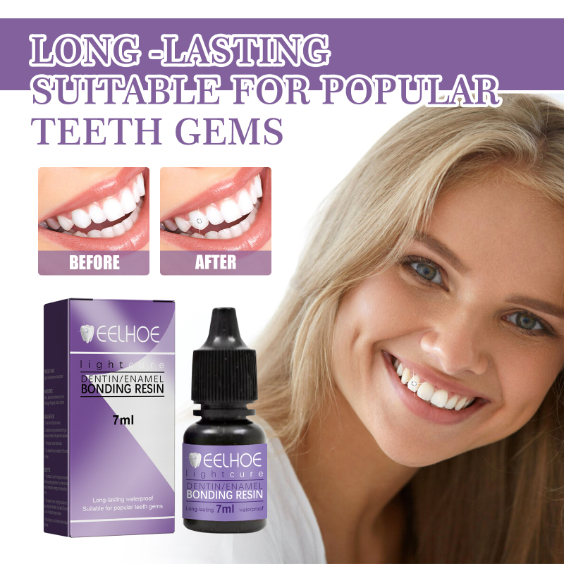 EELHOE Tooth Gem Decorative Glue, DIY Fashionable Jewelry Bonding Teeth Gems Light Cured Adhesive Glue - Image 4