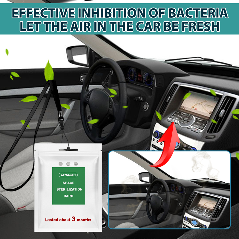 Jaysuing Space Purification Card Lanyard Easy To Carry Portable Space Air Purification Protection Card Stickers - Image 2