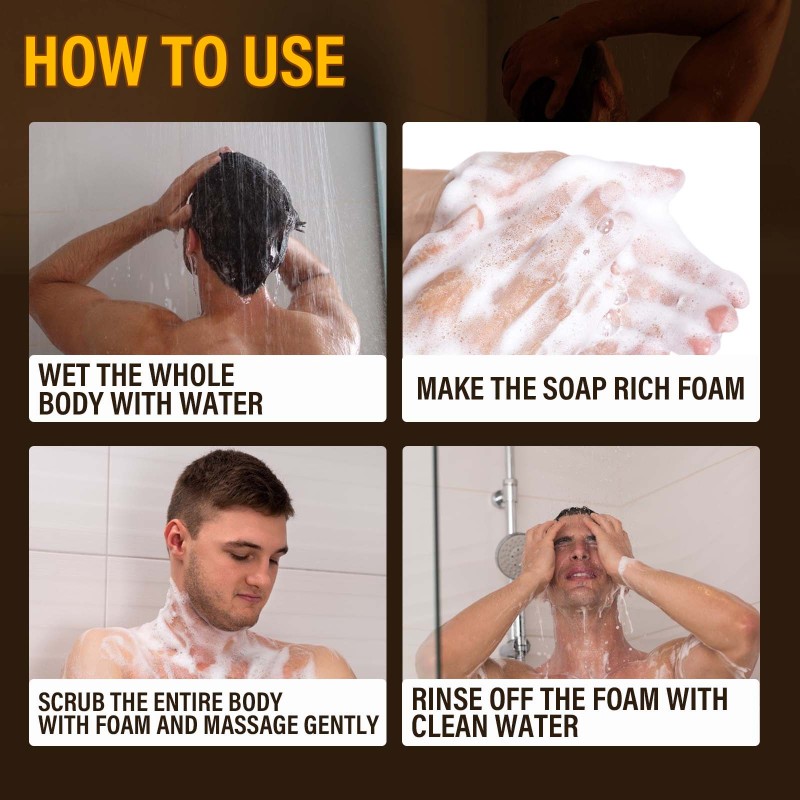 North Moon Epimedium Essence Soap, Deep Cleansing Body Skin Foam Soft Fragrance Refreshing Bath Soap - Image 6