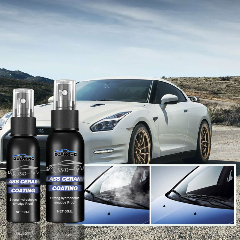 Rayhong Car Windshield Water Repellent Agent (30ml) Defogging, Cleaning And Water Repellent For Car Windows And Rearview Mirrors - Image 2