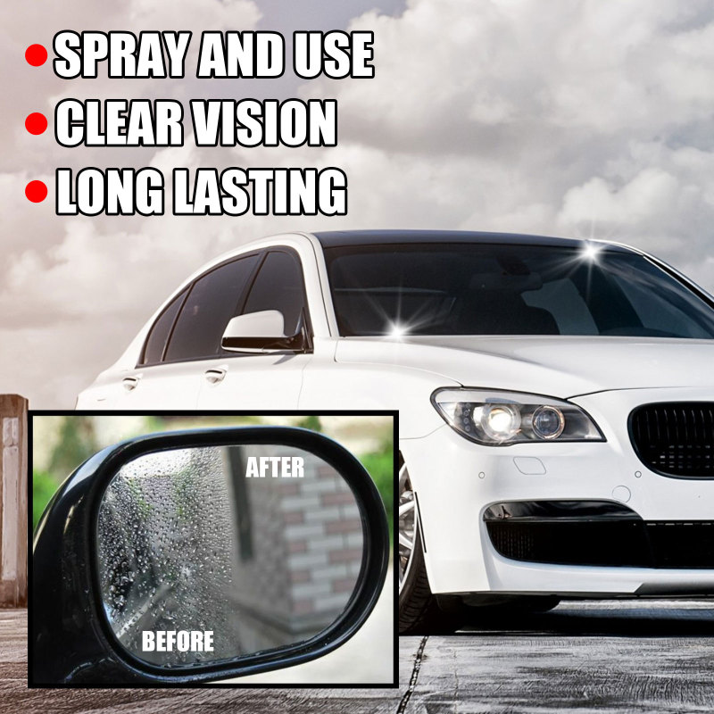 Rayhong Car Windshield Water Repellent Agent (30ml) Defogging, Cleaning And Water Repellent For Car Windows And Rearview Mirrors - Image 3