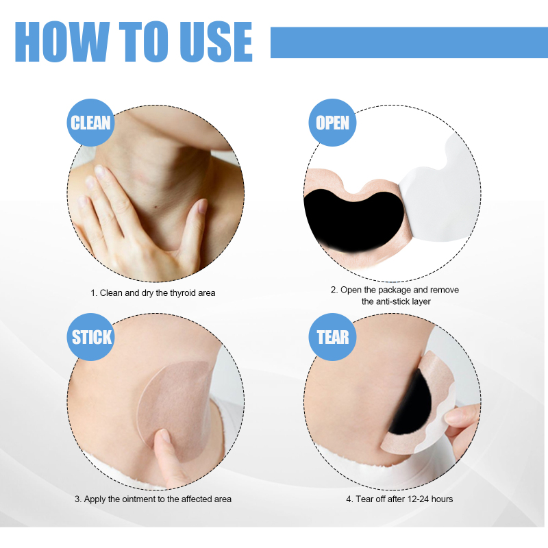 EELHOE Thyroid Lymph Patch Thyroid Health Care Patch Thyroid Neck Swelling Fade Lymph - Image 6