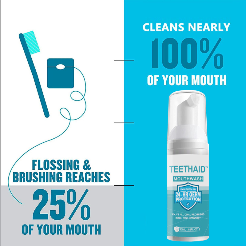 EELHOE Cleanser Mousse Toothpaste Cleanser Brightening Teeth Freshening Breath Brightening Anti-Cavities Removing Stains Mouth Cleanser - Image 3