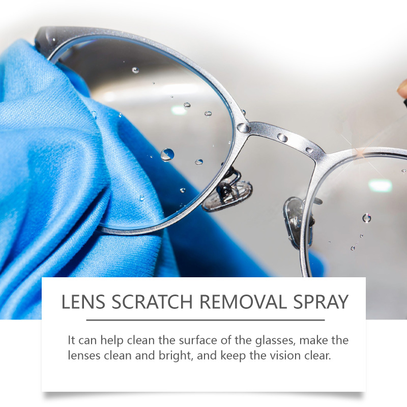 Jue-Fish Lens Scratch Remover, Repair Scuff Scratches Refurbished Eye Lens Glass Blur Curing Agent - Image 3
