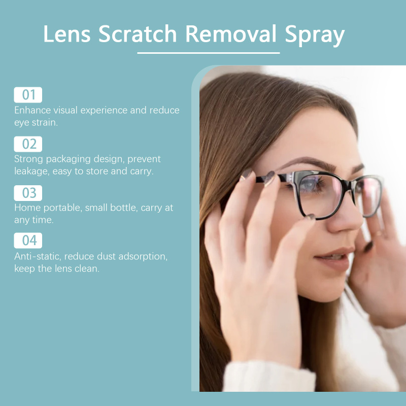 Jue-Fish Lens Scratch Remover, Repair Scuff Scratches Refurbished Eye Lens Glass Blur Curing Agent - Image 4