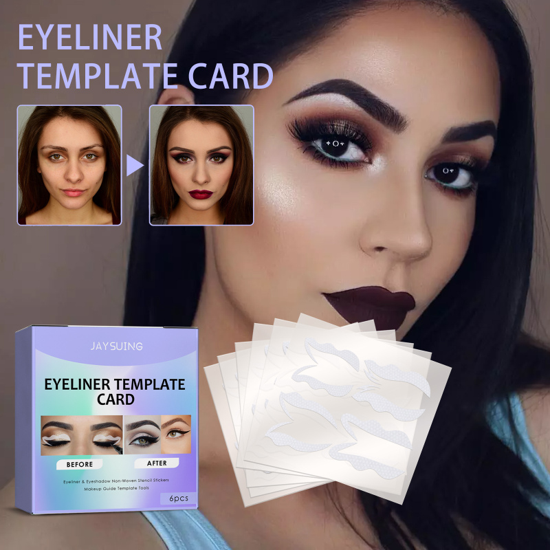 Jaysuing Beginner Eyeliner Assist Template, Lazy Beginner Beauty Tool Quick Makeup Eye Makeup Artefact - Image 2