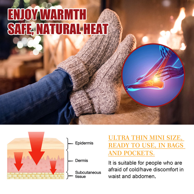 Jue-Fish Foot Warm Patch, Warm Portable Disposable Heat And Cold Warm Foot Patch - Image 4