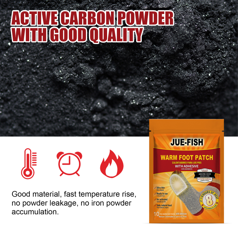 Jue-Fish Foot Warm Patch, Warm Portable Disposable Heat And Cold Warm Foot Patch - Image 5