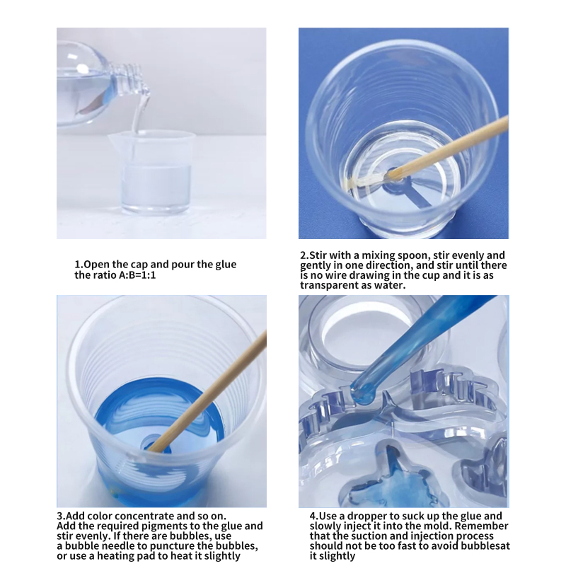 Jue-Fish Ultra Transparent Crystal Drop Glue Ab Glue, Diy Mold Specimen Making Fast Dry Hard Glue Epoxy Resin Glue - Image 5