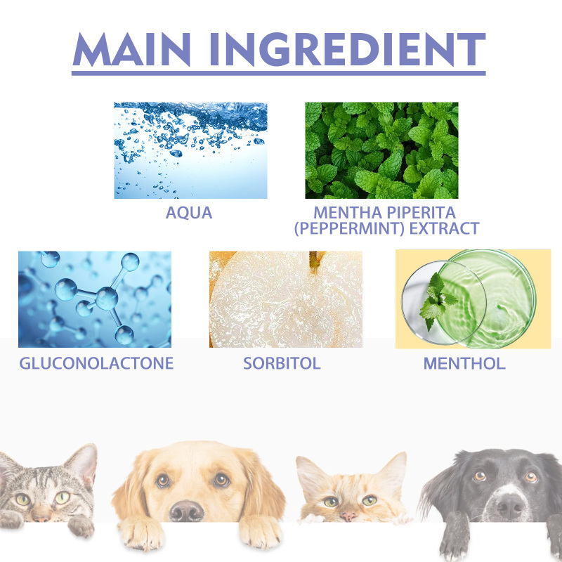 Yegbong Tooth Cleaning Spray For Cats And Dogs, Remove Tooth Stains Fresh Breath Pets Oral Care Spray - Image 5