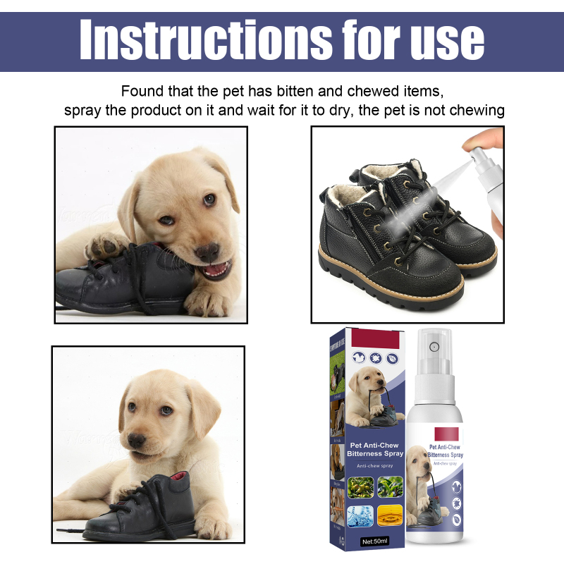 Yegbong Pet Bitter Anti-Biting Spray, Prevent Dogs Chewing Table And Chair Legs, Scratching Sofa Spray - Image 6