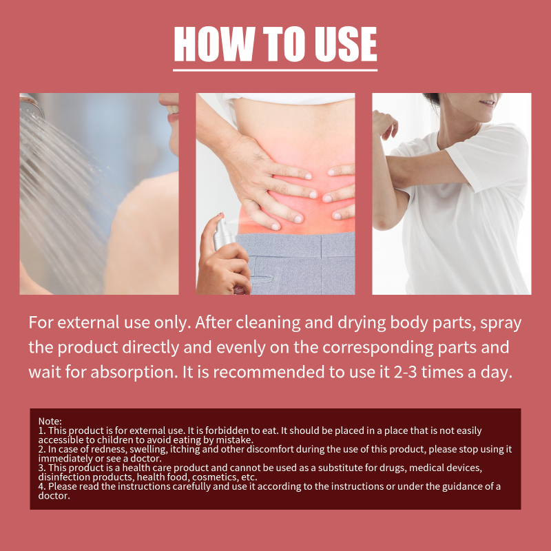 South Moon Lumbar Spine Cold Gel Spray, Relieve Disc Knee Heel Lumbar Fatigue Pain Spray - Image 6