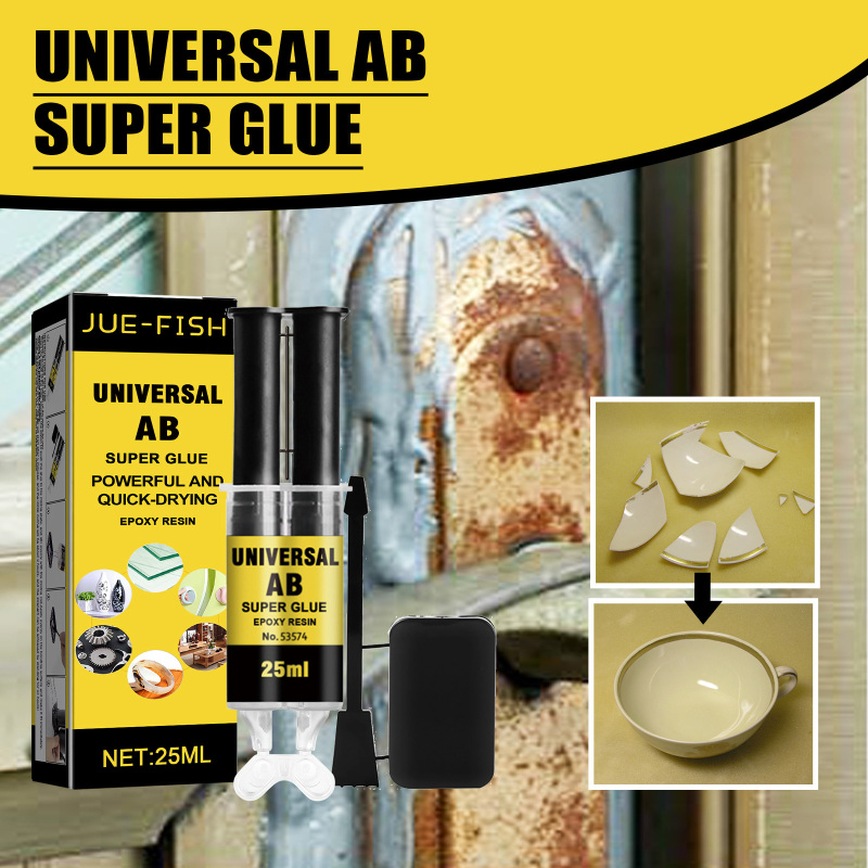 Jue-Fish Casting Adhesive, Epoxy Resin AB Adhesive Waterproof And High Temperature Resistant Multi-functional Metal Crack Repair Adhesive - Image 2