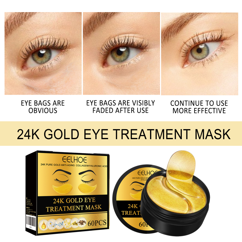 EELHOE Eye Mask Gently Hydrates And Moisturizes Skin Around Eyes Soft Lifting Patch - Image 4