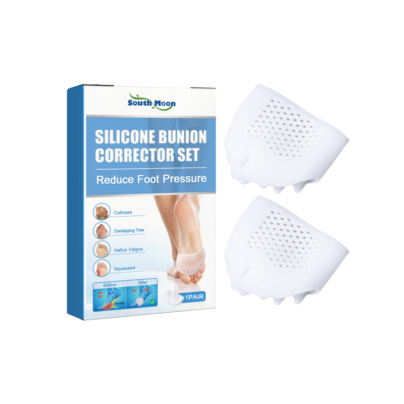 South Moon Silicone Bunion Corrector Set, Thumb Valgus Corrector Toe Stretch Separator Sole Care