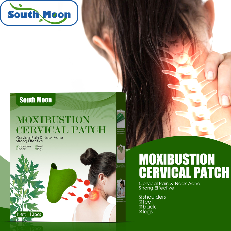 South Moon Elderberry Cervical Patch, Daily Care Hot Compress Patch, Cervical Heating Patch, Warm-Aging Patch Of Elderberry, Plaster Patch - Image 2