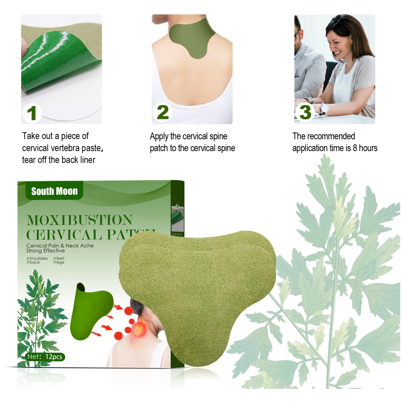 South Moon Elderberry Cervical Patch, Daily Care Hot Compress Patch, Cervical Heating Patch, Warm-Aging Patch Of Elderberry, Plaster Patch - Image 6