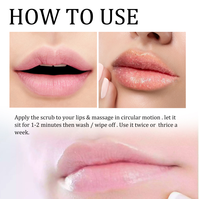 EELHOE Brightening Lip Scrub Cleans Lips Exfoliating Dead Skin Moisturizing Lips Tender Lips Hydrating Lip Scrub - Image 6