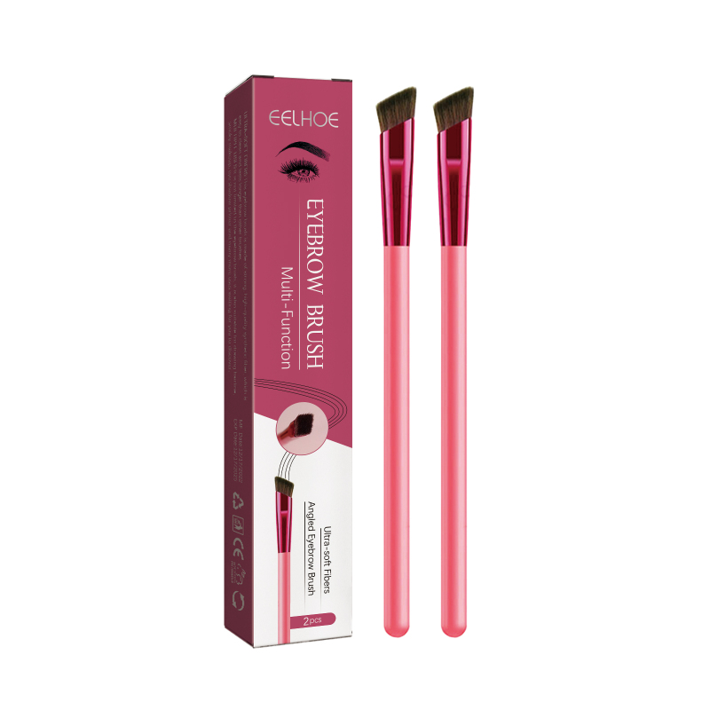 EELHOE Multi-Functional Eyebrow Brush, Three-Dimensional Wild Eyebrow Concealer Brush Angle Portable Natural Hairline Eyebrow Pencil