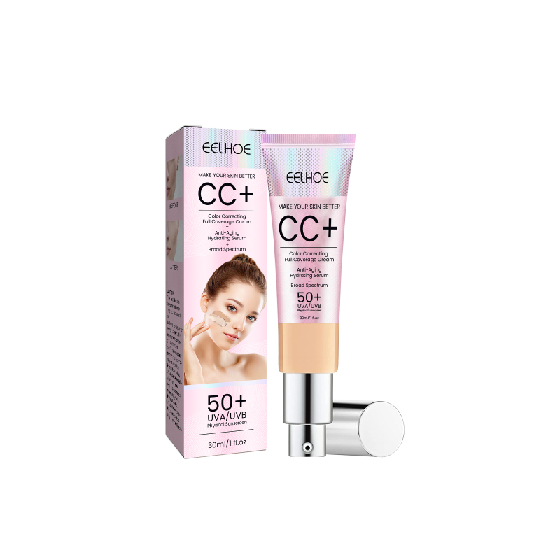 EELHOE Face Repair Cc Cream Natural Concealer, Water Resistant, Moisturizing And Repairing Brightening Skin - Image 2