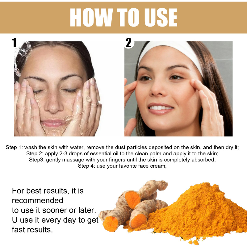 EELHOE Turmeric Correction Essence Facial Care Hydrating Moisturizing Gentle Moisturizing Skin Care Essence - Image 6