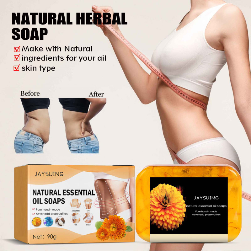 Jaysuing Body Shaping Soap Body Cleansing Firming Skin Belly Bye Meat Refreshing Body Soap - Image 2