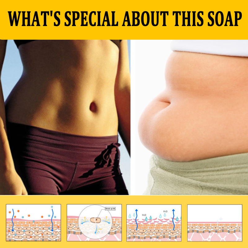 Jaysuing Body Shaping Soap Body Cleansing Firming Skin Belly Bye Meat Refreshing Body Soap - Image 4