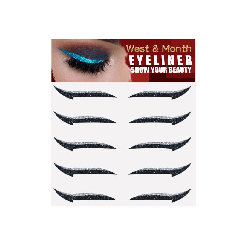 West&Month Eyeshadow Stage, Makeup Eye Makeup, European And American Eyeliner Self-Adhesive Double Eyelid Eye Makeup