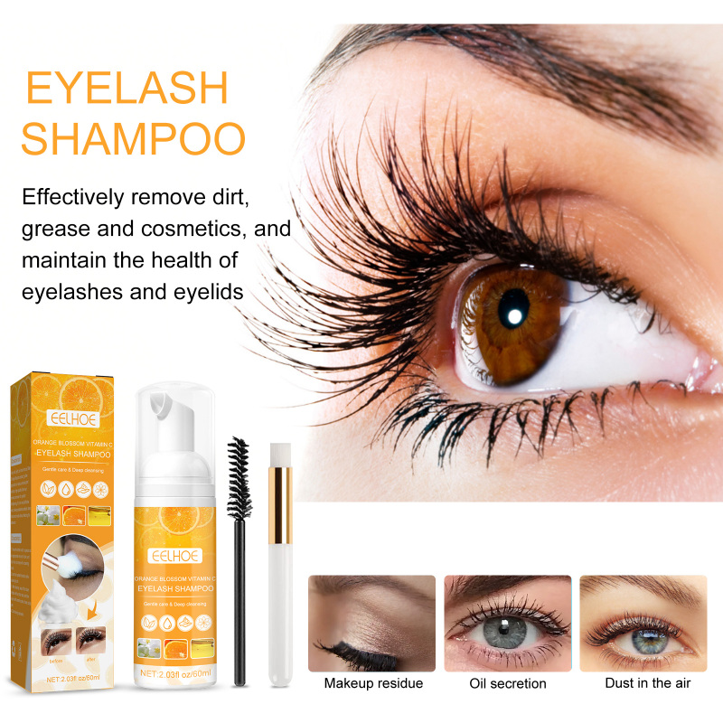 EELHOE Vc Eyelash Extension Cleansing Mousse, Eyelash Bubble Cleanser Grafting Eyelash - Image 2